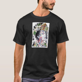 Japansk grotesk svärddesign tee shirt