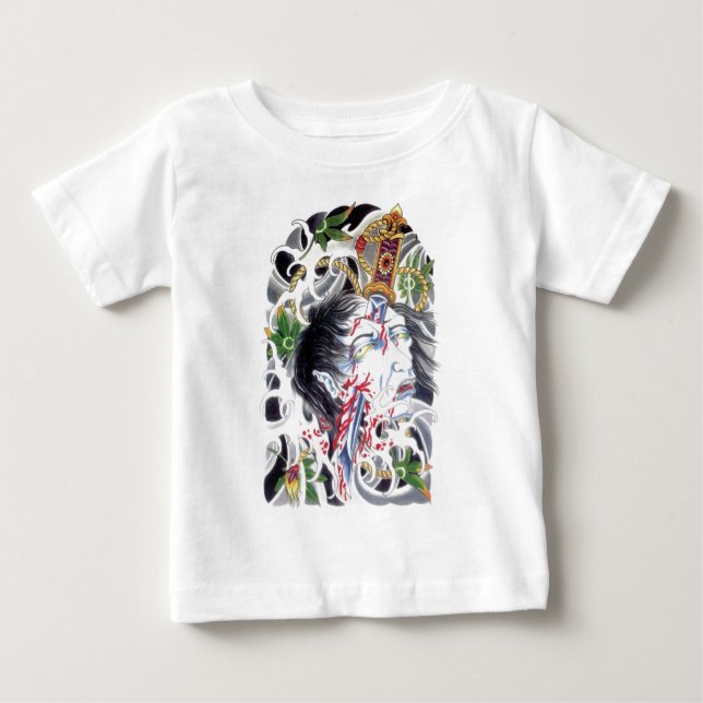 Japansk grotesk svärddesign tröja (Framsida)
