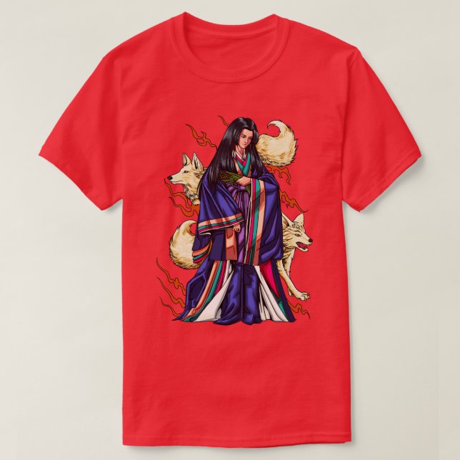 Japansk guddess Inari T Shirt (Design framsida)