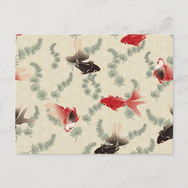 Japansk guldfisk vykort (Framsida)