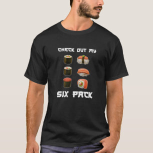 Japansk gym Sushi Älskare Anime Figur Noodles Rame T Shirt