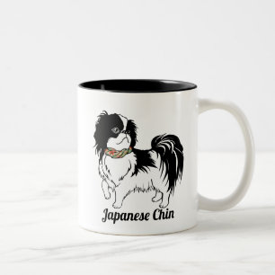 Japansk haka din text Två-Tonad mugg
