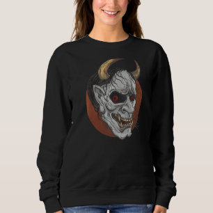 Japansk Hannya Mask Demon eller Oni Skull Aestheti T Shirt