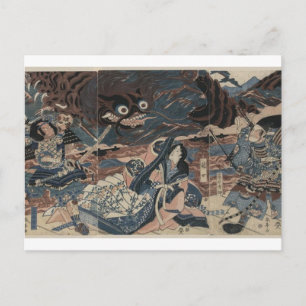 Japansk havsmonster circa 1815 vykort