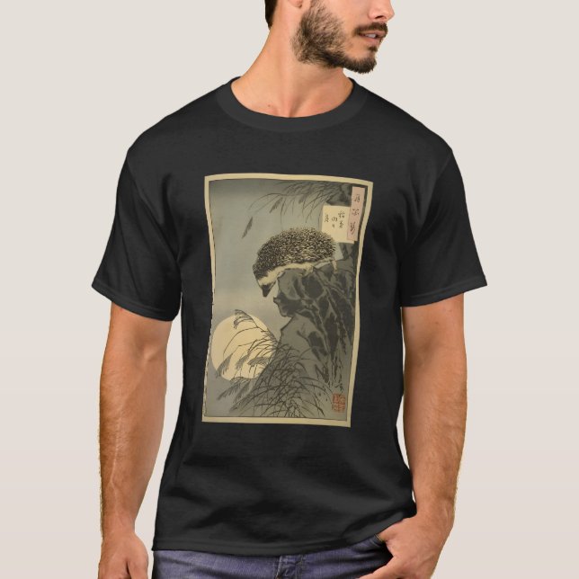 Japansk Hedgehog Hedgehog Princess Måne T Shirt (Framsida)