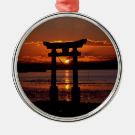 Japansk helgedom Nagao Julgransprydnad Metall