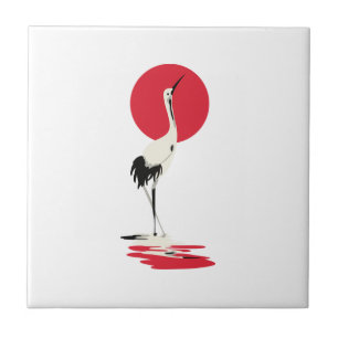 Japansk Heron Kakelplatta