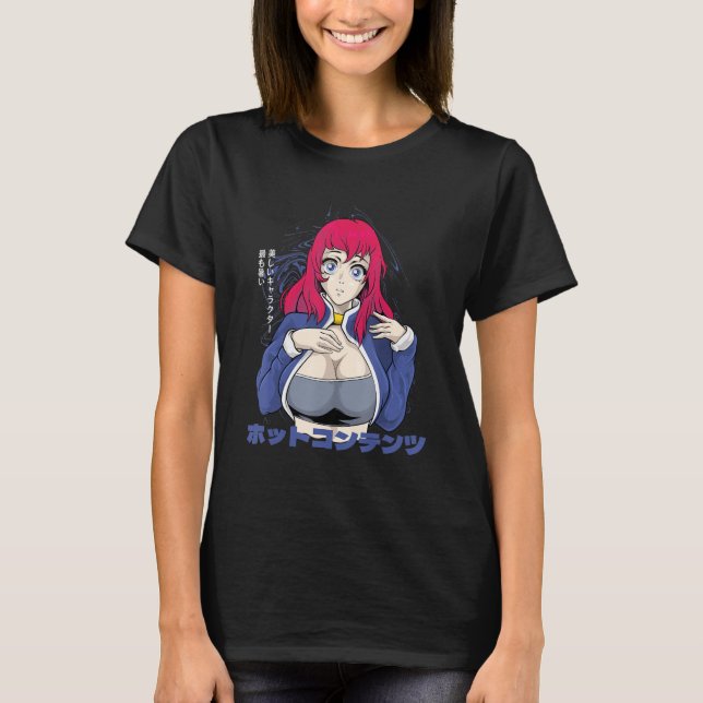 Japansk Hett Girl Japan Aesthetic T Shirt (Framsida)