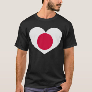 Japansk hjärtabaksida: be för japan t shirt
