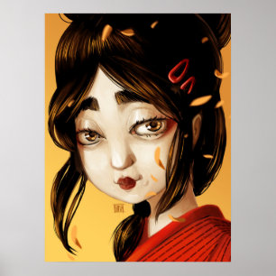 Japansk höst färg poster