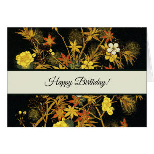 Japansk Höst löv Antique Rik Classic Art OBS Kort