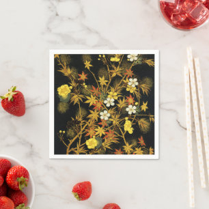 Japansk Höst löv Antique Rik Classic Art Pappersservett