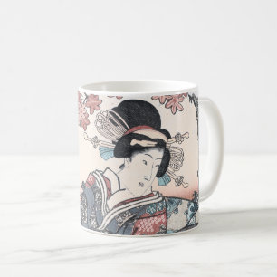 Japansk höst Ukiyo-e Momijigari ingen himegimi Kaffemugg