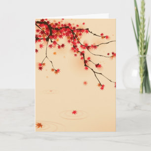 Japansk höstkonst kort