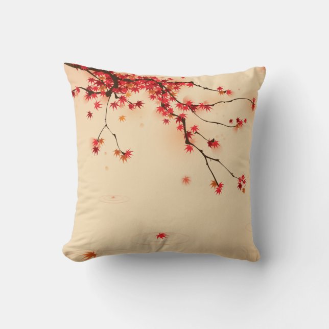 Japansk höstkonst kudde (Framsida)