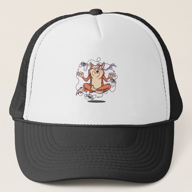 Japansk Hund Shiba Inu Gaming Keps (Framsida)