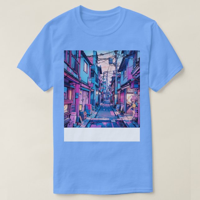 Japansk husgata, estetiskt 10 t shirt (Design framsida)