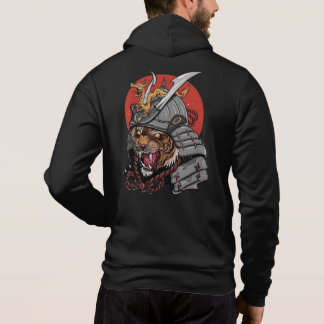 Japansk illustration art tiger samurai t shirt