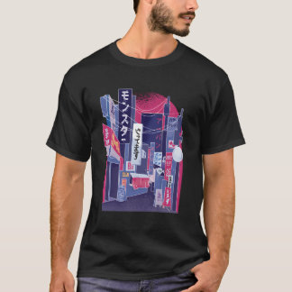 Japansk Illustration Vaporwave T Shirt