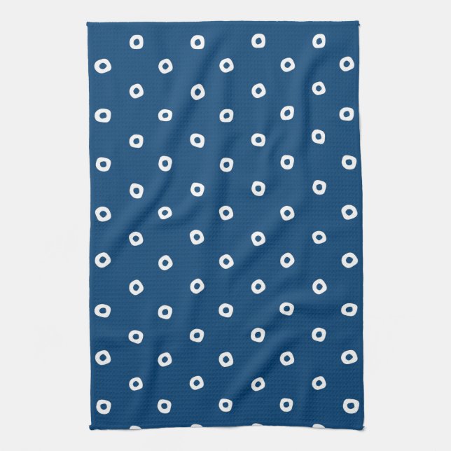 Japansk Indigo Blue Kökshandduk (Vertikal)