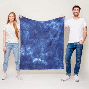Japansk Indigo Dye Blue Fleecefilt