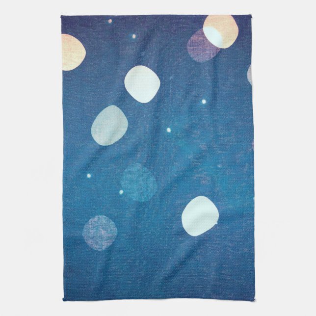 Japansk Indigo Dye Blue Kökshandduk (Vertikal)