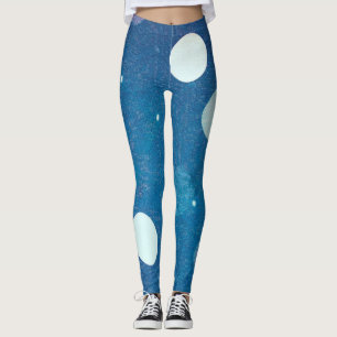 Japansk Indigo Dye Blue Leggings