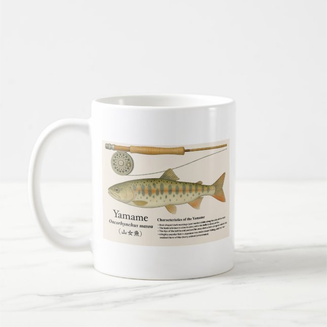 Japansk inhemsk öring – Yamame-mugg Kaffemugg (Vänster)
