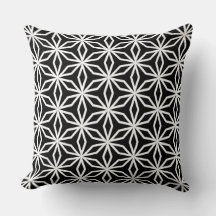 Japansk inspirerad geometrisk svart och vit 