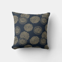 Japansk inspirerad mönster indigo och tan design 6