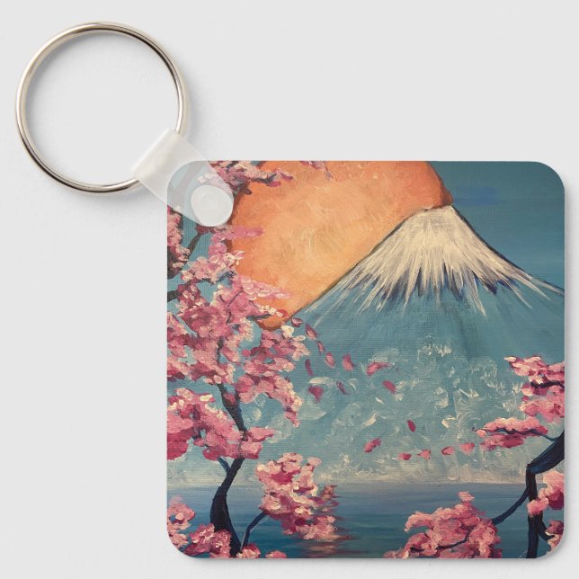 Japansk inspirerad nyckelkedja nyckelring (Framsida)