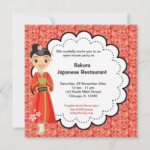 Japansk invigning inbjudningar
