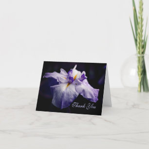 Japansk Iris Flower Beauty Tack You Card Kort