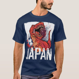 Japansk isocker T Re Dinosaur Japan-Flagga Shirt