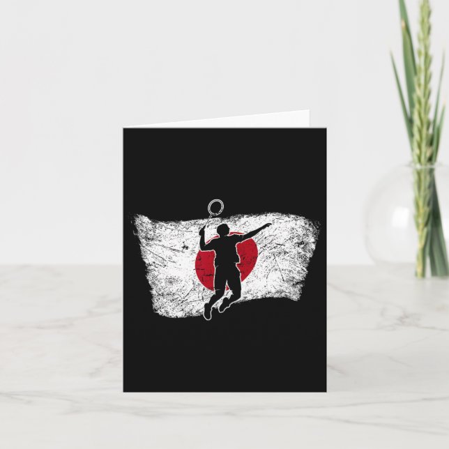 Japansk japansk Flagga Dminton Kort (Framsida)