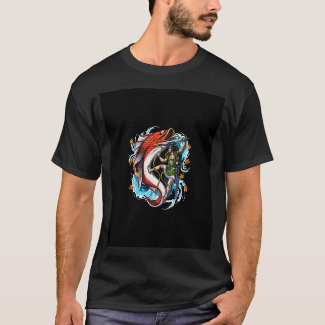 Japansk jättesamurajkarp t shirt (Framsida)