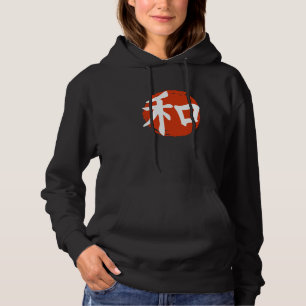 Japansk kalligrafi Kanji harmoni röd måne T Shirt
