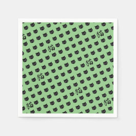 Japansk kalligrafi pappersservett