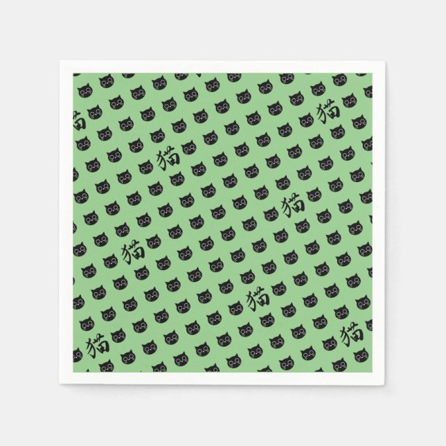 Japansk kalligrafi pappersservett (Framsidan)