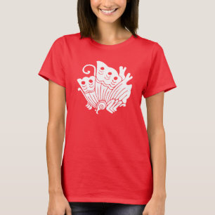 Japansk Kamon för asiatisk fjäril design Tee Shirt