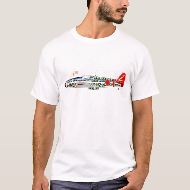 Japansk kämpe ki-61 t-shirt (Framsida)