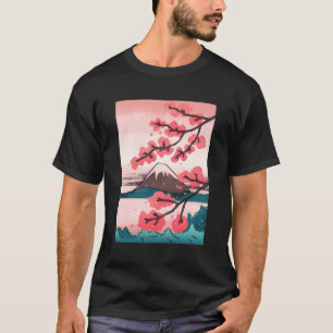 Japansk Kanji Cherry Blommar Tokio Japan Nature J T Shirt