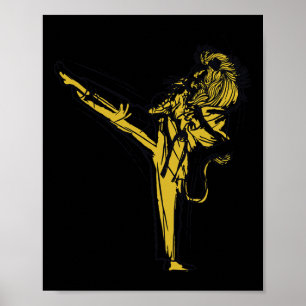 Japansk Karate - Lejon Fighter Poster