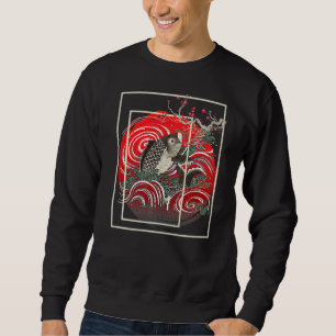 Japansk karp Fish Japansk koi Lång Ärmad Tröja