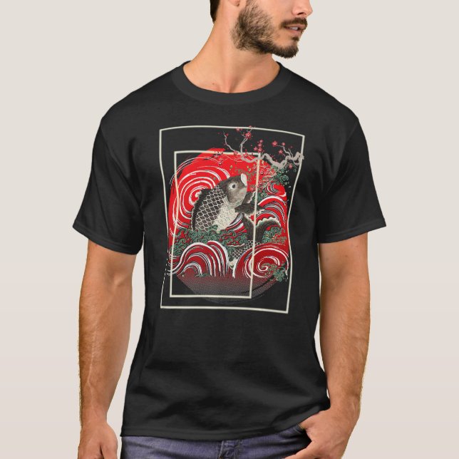 Japansk karp Fish Japansk koi T Shirt (Framsida)