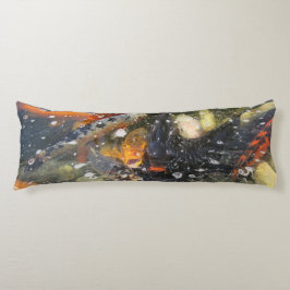 Japansk karp Koi Fish Swimming Kroppskudde