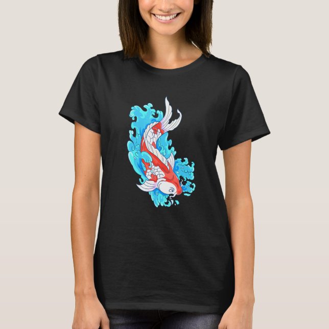 Japansk karp Koi Fish T Shirt (Framsida)