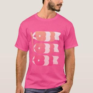 Japansk karp Koi Kanji Koinobori Flagga T Shirt