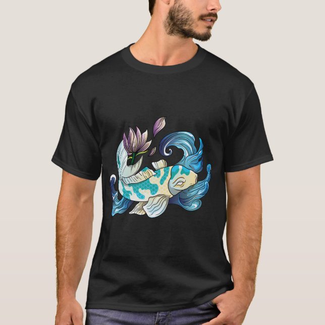 japansk karpfisk t shirt (Framsida)