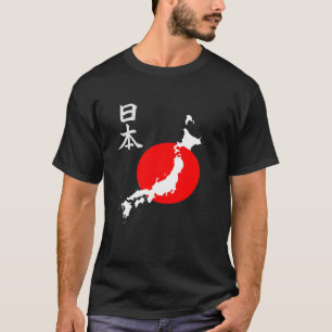 Japansk kartaflaggaskjorta t shirt